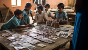 photo-featuring-children-participating-educational-workshop-about-world-leprosy-day-and humanitarian-photographer-capturing-photos